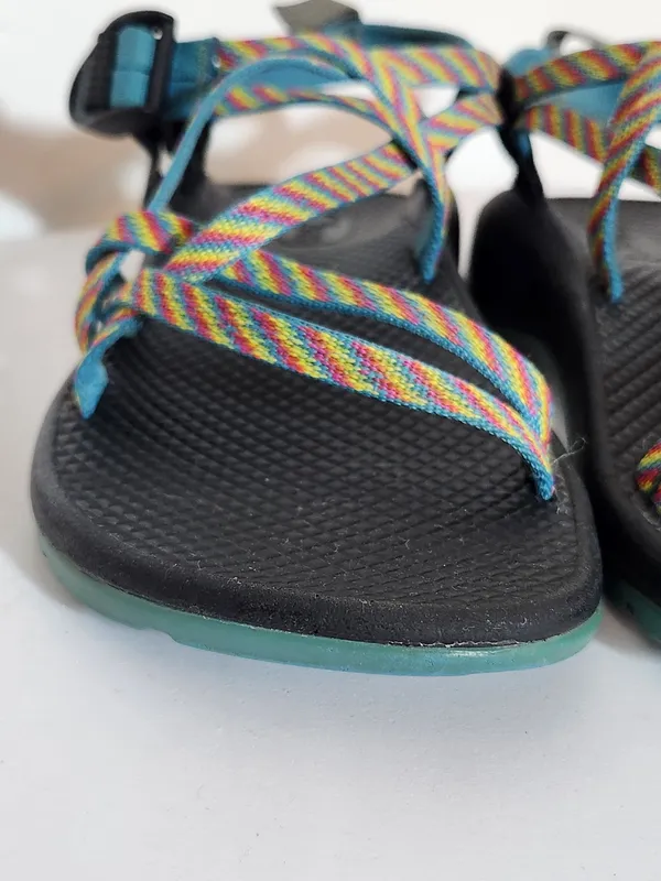Chacos ZX1 Classic Rainbow Strappy Sport Sandals Size 6 - Image 3