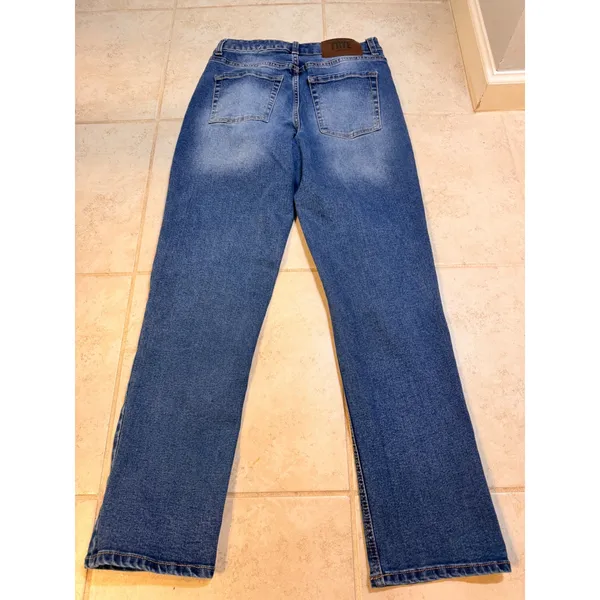 Frye Womens High Rise Straight Leg Jeans Medium Wash Blue Size 2/26 - Image 8