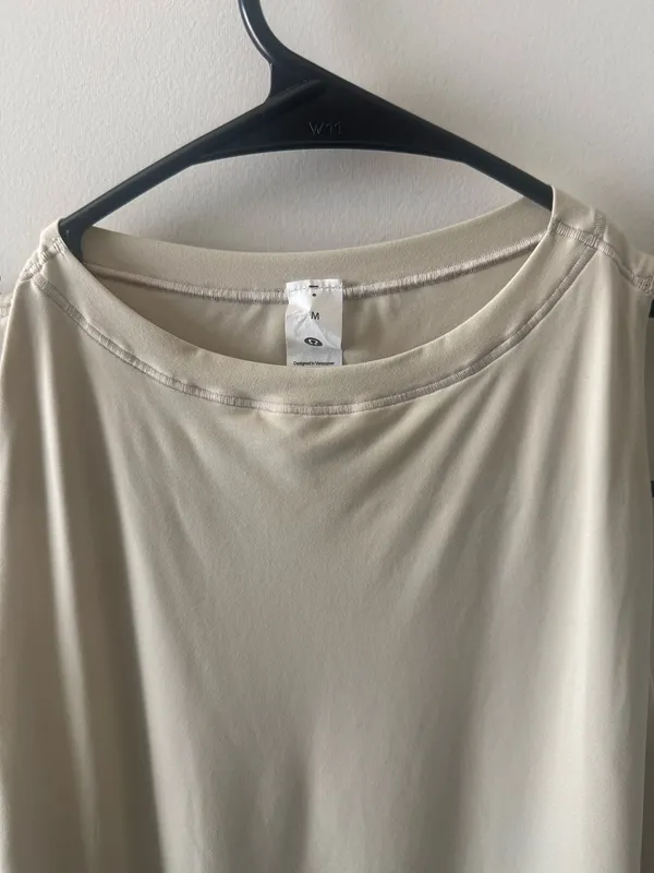 lululemon athletica High-Neck One-Piece bodysuit in Cream M - Image 6