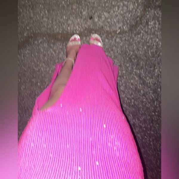 Nordstrom HOT PINK PROM/INVOLVED IN A WEDDING DRESS!💖💕💗💖💞💓🌸💘🌷🎀💄🦩 - Image 5