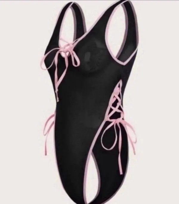 NEW Lingerie bodysuit Black Size M - Image 3