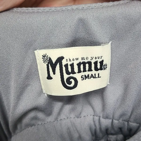 Show Me Your Mumu Caitlin Formal Ruffle Maxi Dress Size‎ Small in Charcoal - Image 6