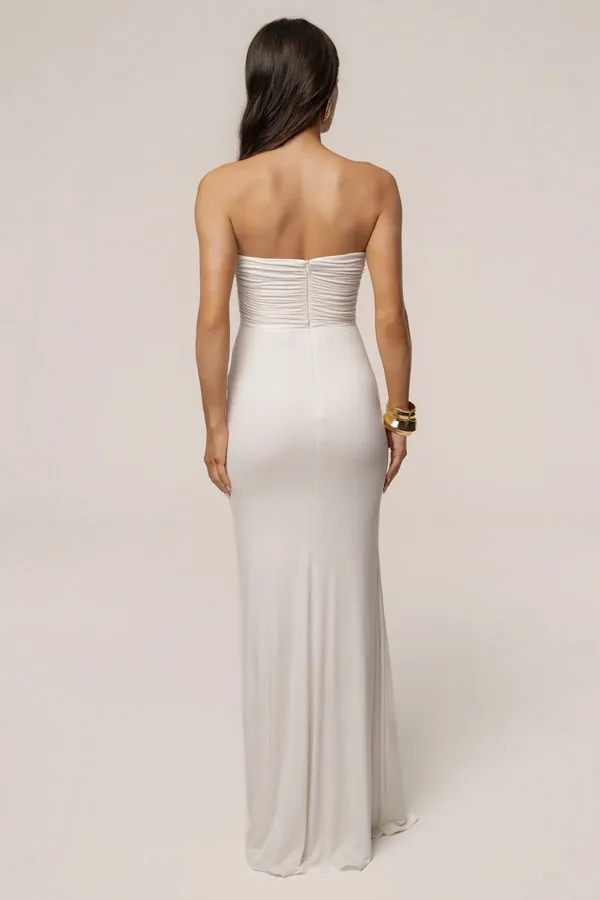 J. Lux Label IVORY ATHENA CUTOUT MAXI DRESS - Image 4