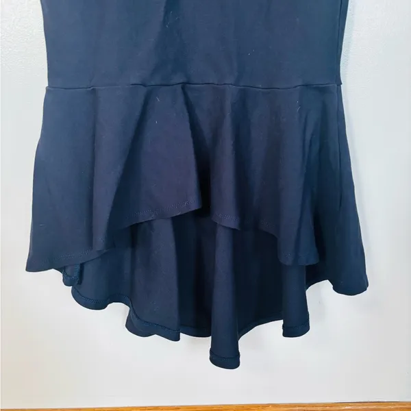 How Much I Care Midnight Blue Off-the-Shoulder Midi Dress - Image 3
