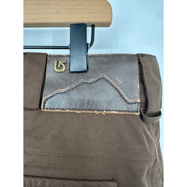 Burton Snowboard Pants‎ Dryride Women L Brown Cargo Insulated Winter Ski Outdoor - Image 5