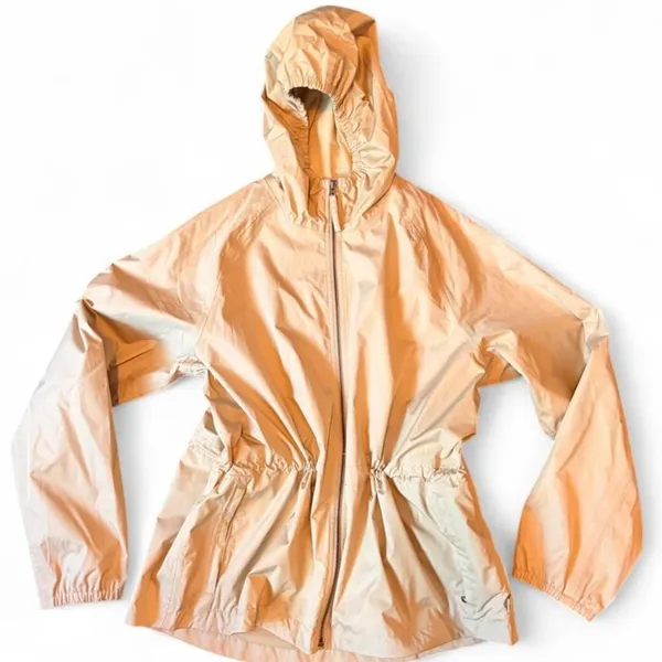 Timberland Waterproof Funnel Neck Cinched Waist Jacket Women XL Khaki - Image 6