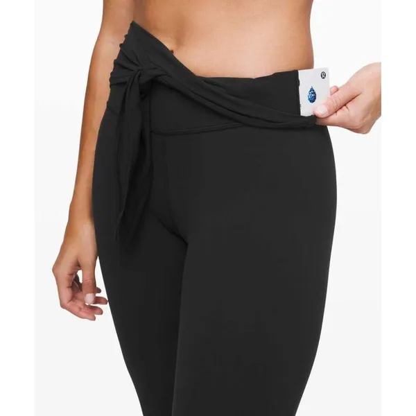 Lululemon Align Pant 28" Wrap Waist Black High Waisted Leggings Pants Size 4 - Image 4