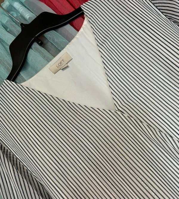 Loft long sleeve blouse- large like new - Image 2