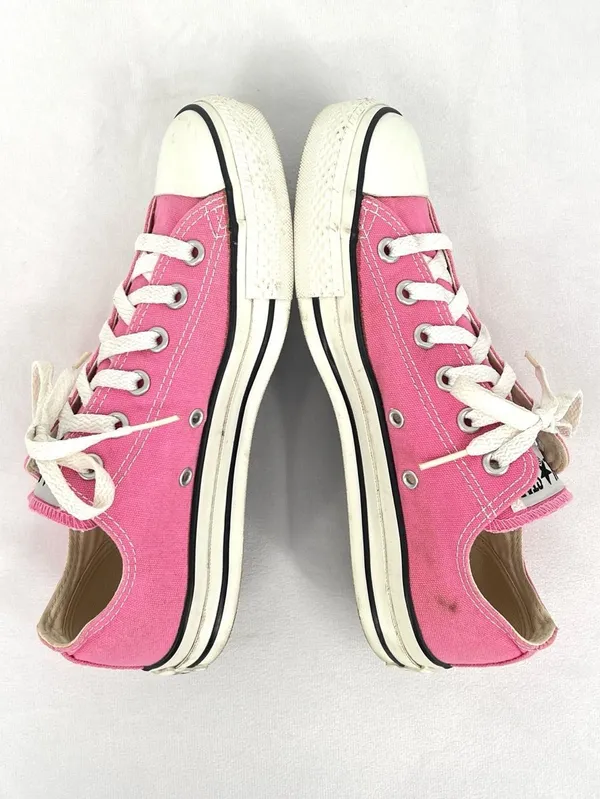 Converse Chuck Taylor All Star Low Top Pink Canvas Shoes Women's 8 / Men's 6 - Image 4