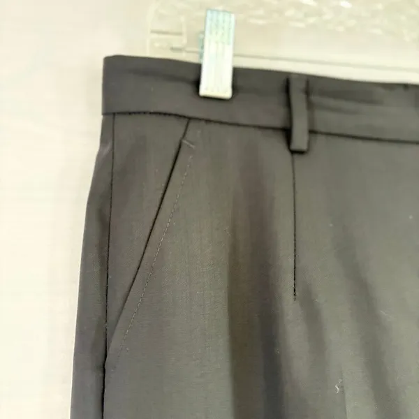 Zanella Made in Italy Black Stretch Wide Leg Trousers Dress Pants Womens 8‎ - Image 7