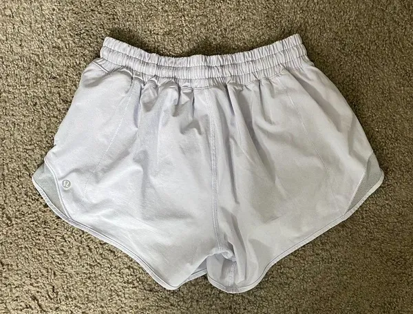 Lululemon Hotty Hot Low-Rise Lined Short 4" Serene Blue - Image 4