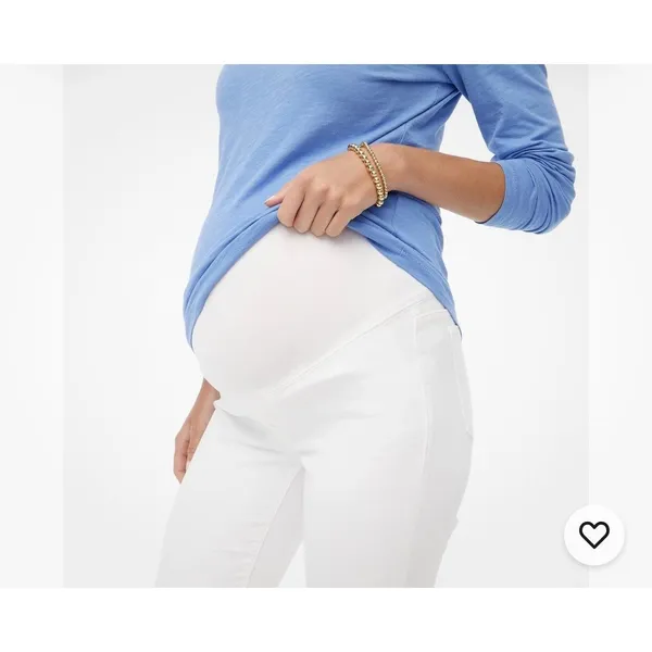 J.Crew Factory White maternity jean in signature stretch 24 - Image 2