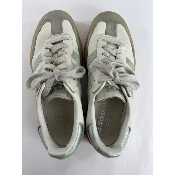 Adidas Samba XLG Wonder White Sage Green Gum Platform Sneakers IG1947 Womens 8.5 - Image 8