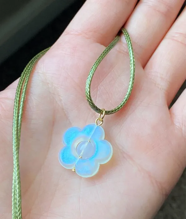 Handmade simple flower fairy cottage boho cute necklace🌼 - Image 6