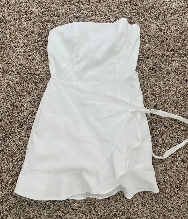 Princess Polly White Strapless Mini Dress - Image 2