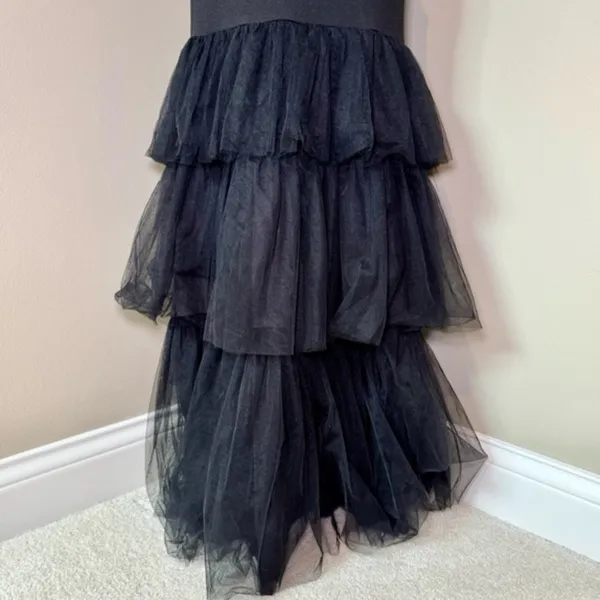 LULU's Elegant Wedding Special Event Sexy Bustier Tiered Ruffle Mermaid Gown - Image 4
