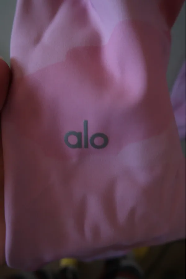 Alo Yoga Pink Camo Leggings - Image 3