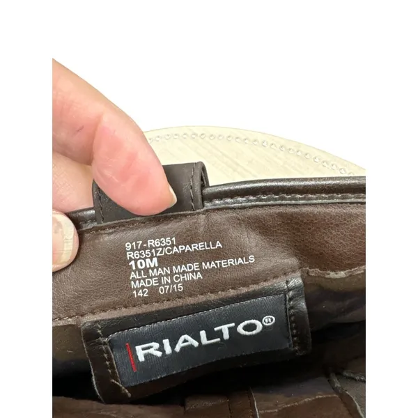 Rialto Womens Brown Leather Knee-High Boots Size 10M SKU 6965 - Image 9