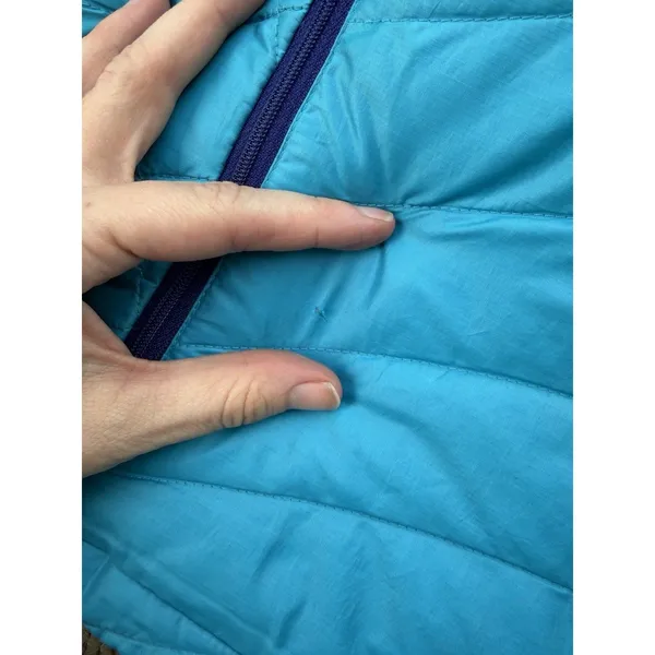 Womens PATAGONIA Blue Goose Down Puffy Sweater Full Zip Sweater Jacket Small - Image 9