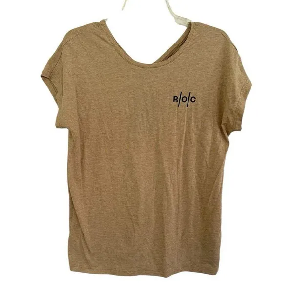On Cloud Women's R.O.C. Run On Clouds T-Shirt in Camel size medium - Image 2