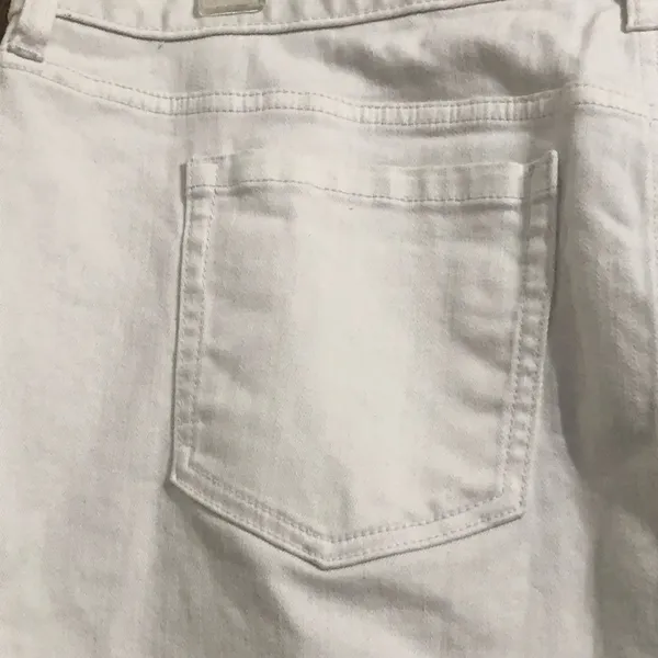Torrid White Denim Mini Skirt  - Image 8