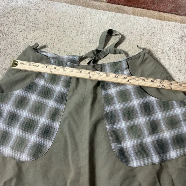 Unbranded Reversible Plaid Wrap Skirt Womens Medium Green Gorpcore A-Line Midi - Image 3