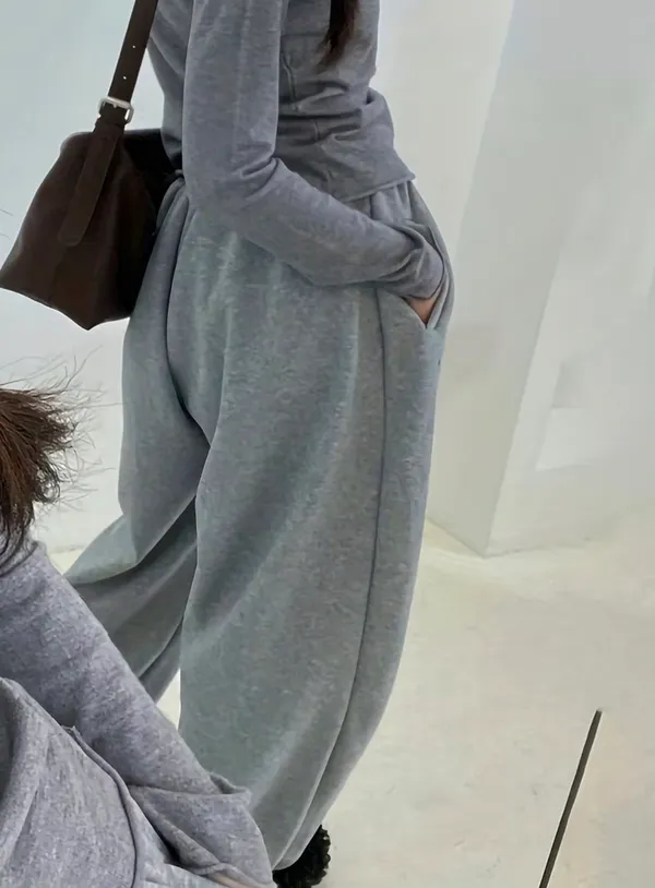 Jogging pants grey plus size XXL Gray - Image 4