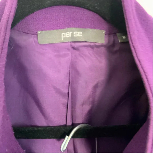Per‎ Se 2pc Plum Skirt Suit size 8 - Image 2