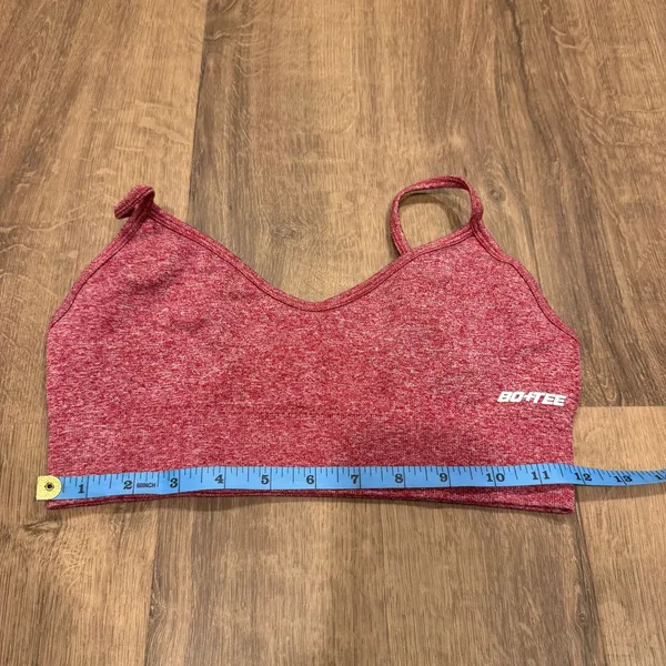 Bo+Tee Womens Red 2PC Seamless Sports Bra Legging Yoga Pant Set XS/Small - Image 7