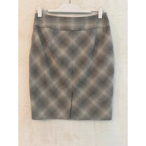 The Limited Grey Plaid Houndstooth‎ Pencil Skirt Side Zip Lined Career Wear 4 - Image 7
