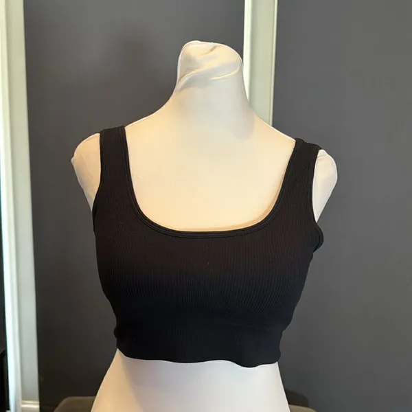 Women’s Black Activewear Set 2 Workout Tops & Leggings Size M NEW - Image 5