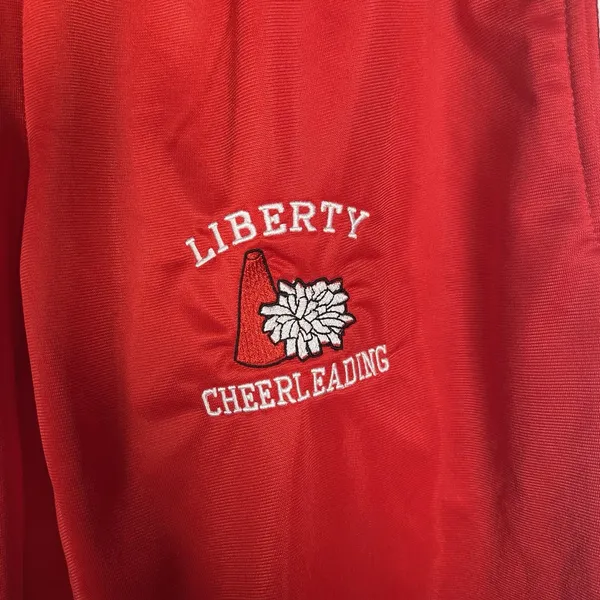 Cheerleading Liberty Red Warm Up Pants Junior Medium Athletic Sweatpants - Image 5