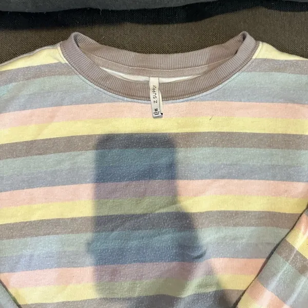 Z Supply Light Striped Sweatshirt - Image 3