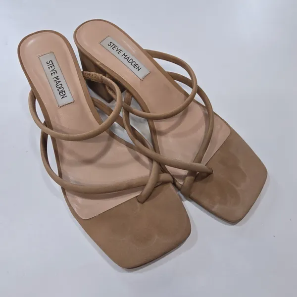 Steve Madden Effie Sandal in Tan Nubuck - Image 2