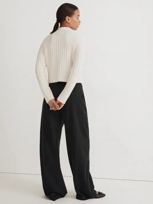 Madewell‎ Mockneck Crop Wool Sweater Size XL - Image 3