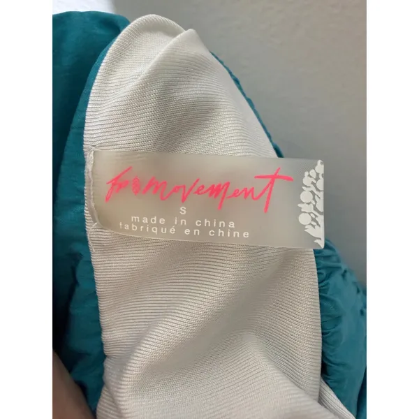 Free People Movement the way home shorts size S‎ high waist blue green - Image 4
