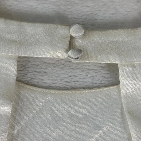 For Love & Lemons White Satin‎ Twist Front Cutout Mini Dress Size M - Image 9