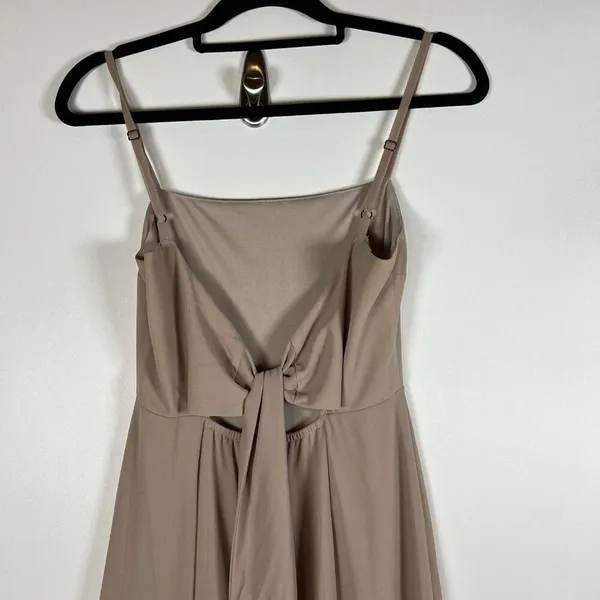 Show Me Your Mumu Tan‎ Lauren Tie Maxi Dress Women's Size Small Wedding Formal - Image 6