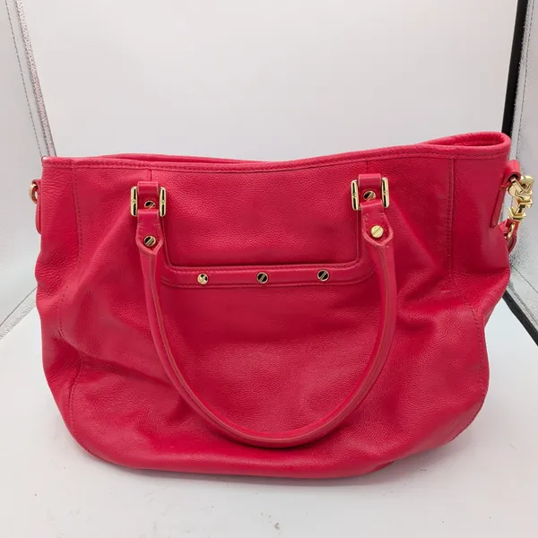 Tory Burch‎ Amanda Hobo Classic Handle Tote Pink Pebbled Leather Crossbody Bag - Image 2