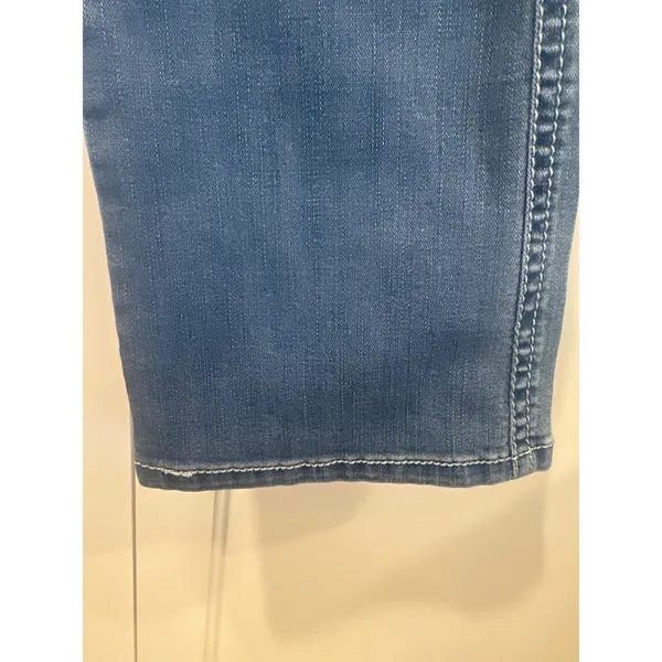 Western rock Wrangler Blue Low Rise Bootcut Jeans casual 26x32 cowgirl - Image 5