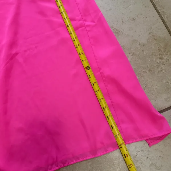 Superdown Lucinda Strappy Maxi Dress Long Gown in Hot Pink Fuchsia Size XS - Image 5