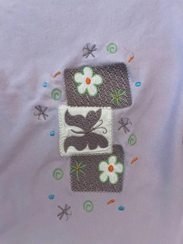 style tang purple butterfly tshrt - Image 2