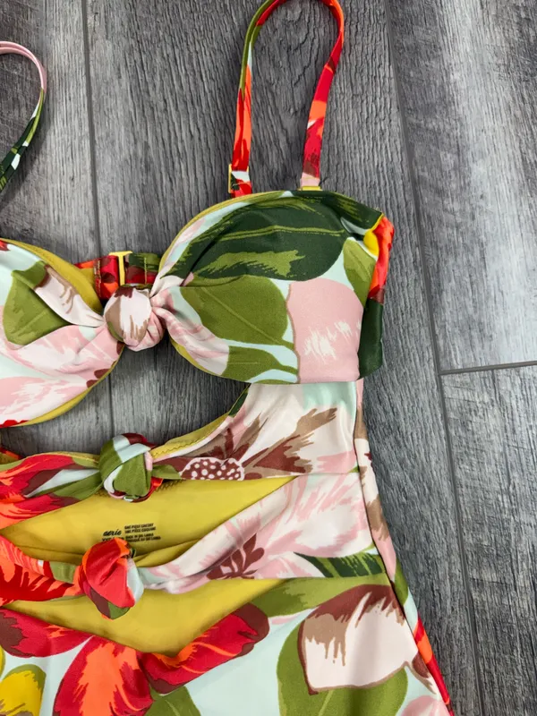 Aerie Cream Tropical Cutout One Piece Swimsuit - Image 4