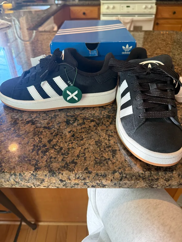 adidas Originals Campus 00s J Sneakers - Black/White, Size 5 big kids - Image 8