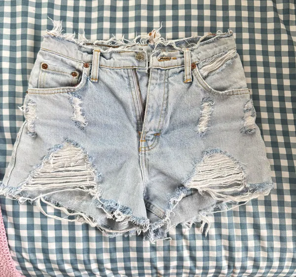Vintage Charm Jean Shorts - Image 2