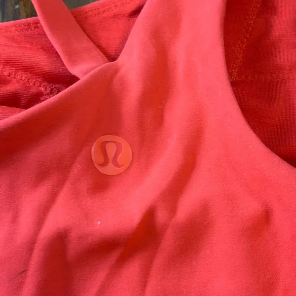 Lululemon Asymmetric Yoga Tank Top Red‎ Nulu One Shoulder Size 2 LW1EI5S - Image 3