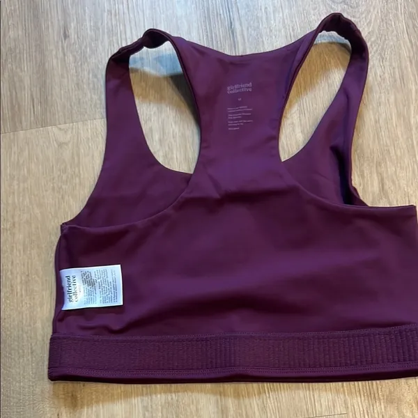 Girlfriend Collective Sport Bra Purple Size M - Image 5