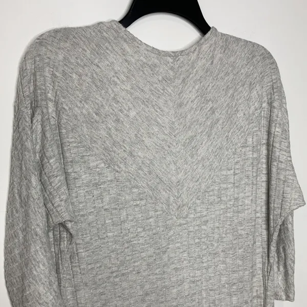 BKE by the buckle gray‎ ribbed open cardigan size small - Image 7