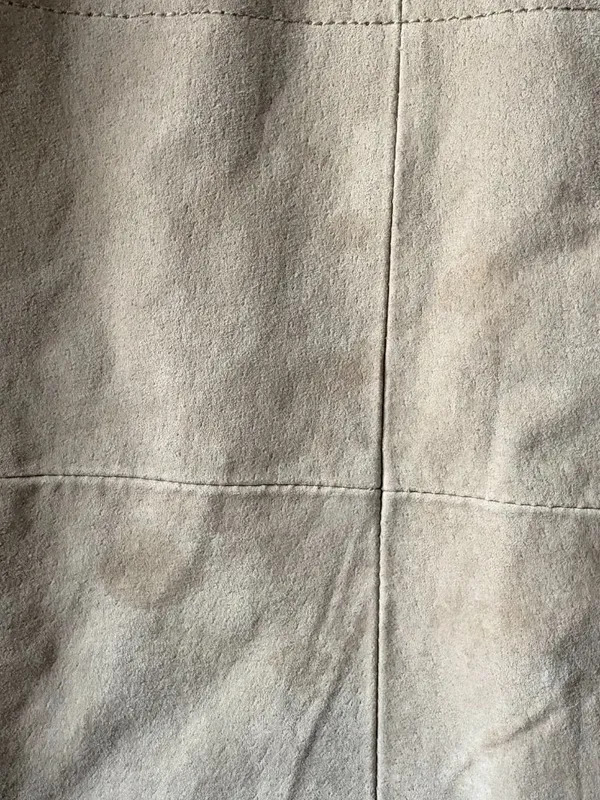 Wet Seal y2k penny lane tan suede fur-trimmed women's retro coat large [READ] - Image 3