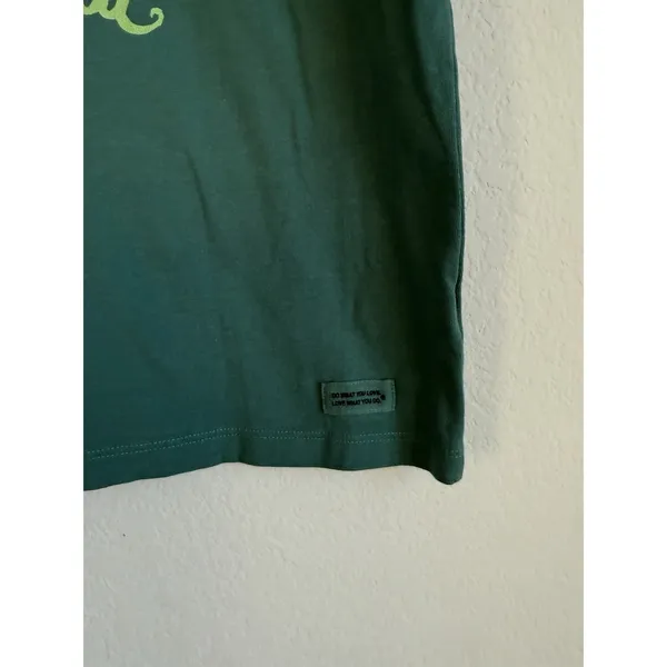 Life is Good Crusher T-Shirt Womens Medium This Senorita Needs A Margarita Green - Image 4